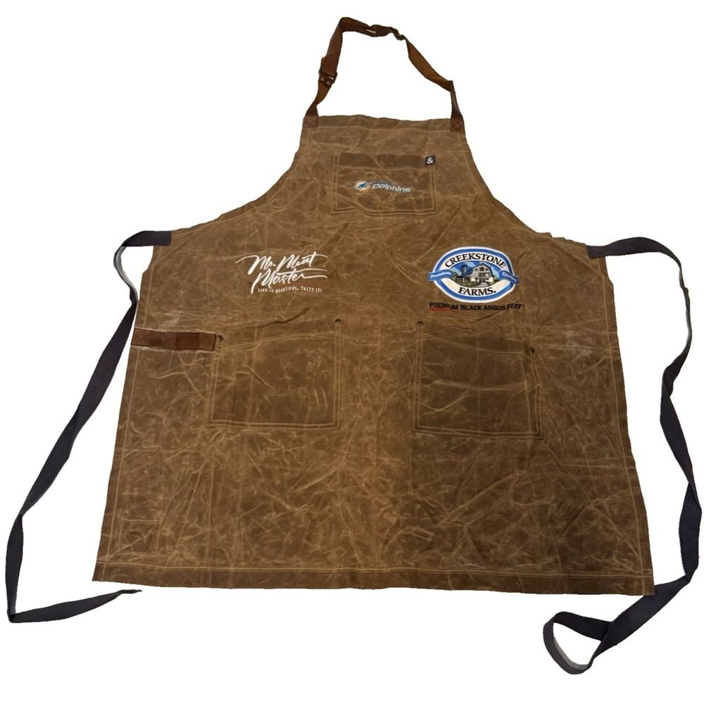 Hedley & Bennett WAX CANVAS & Leather Chef's Apron Professional Apron - Brown